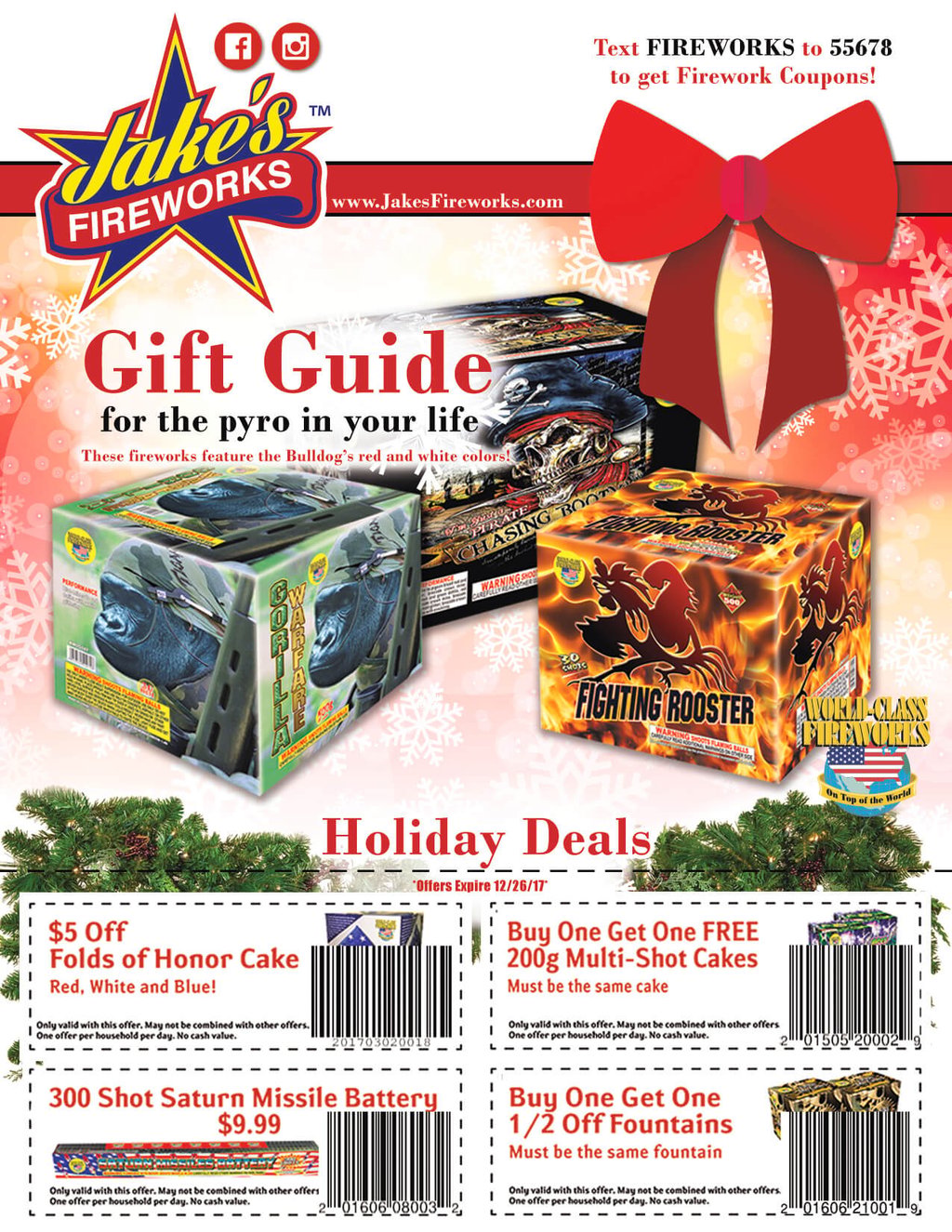 Winter Holiday Coupon Flier Has Arrived - Buy Get One Deals and More...